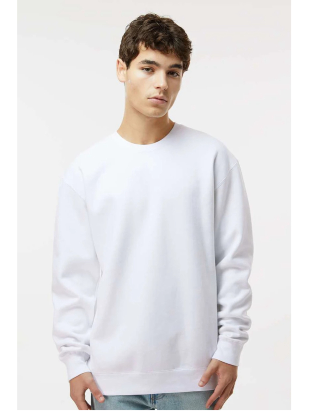Men's Independent Trading Company White Sweatshirt Size M
